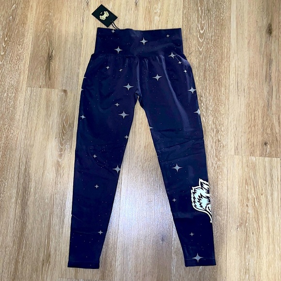 DARC SPORT CHOPPER EVERSON SEAMLESS LEGGINGS IN GOTHAM BLUE STARRY NIGHT -Size L - Picture 2 of 5